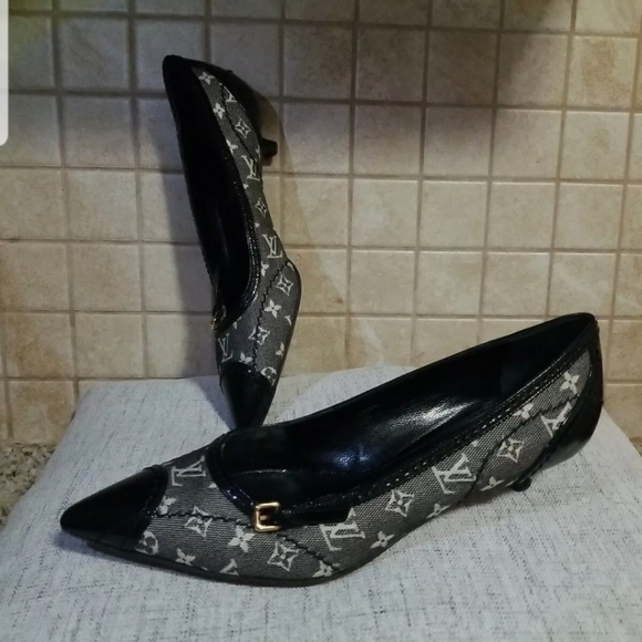 LOUIS VUITTON Shoes Pumps Logo Monogram Size 34 /4 - Picture 6 of 12